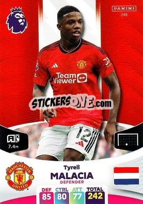 Sticker Tyrell Malacia - English Premier League 2023-2024. Adrenalyn XL n. 248 - Panini