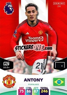 Sticker Antony - English Premier League 2023-2024. Adrenalyn XL n. 258 - Panini