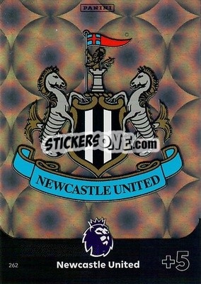 Figurina Club Crest Newcastle United - English Premier League 2023-2024. Adrenalyn XL - Panini