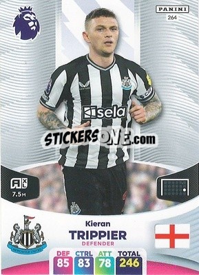 Sticker Kieran Trippier - English Premier League 2023-2024. Adrenalyn XL n. 264 - Panini