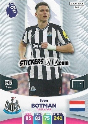 Figurina Sven Botman - English Premier League 2023-2024. Adrenalyn XL - Panini