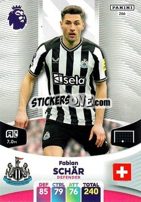 Sticker Fabian Schar - English Premier League 2023-2024. Adrenalyn XL n. 266 - Panini