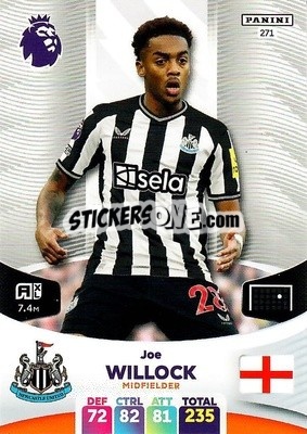 Sticker Joe Willock - English Premier League 2023-2024. Adrenalyn XL - Panini
