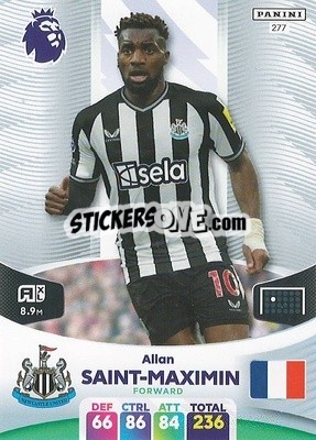 Sticker Allan Saint-Maximin - English Premier League 2023-2024. Adrenalyn XL n. 277 - Panini