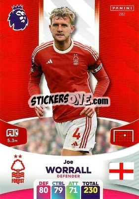 Sticker Joe Worrall - English Premier League 2023-2024. Adrenalyn XL - Panini