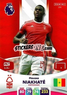 Sticker Moussa Niakhaté - English Premier League 2023-2024. Adrenalyn XL n. 284 - Panini