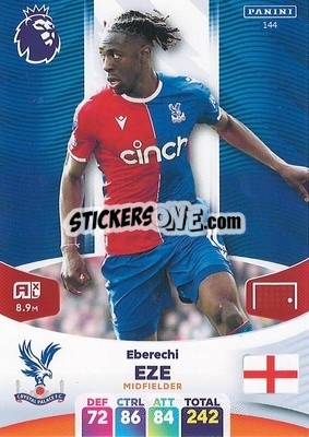 Sticker Eberechi Eze - English Premier League 2023-2024. Adrenalyn XL n. 144 - Panini