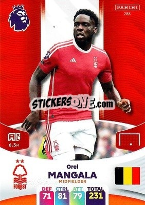 Sticker Orel Mangala - English Premier League 2023-2024. Adrenalyn XL n. 288 - Panini