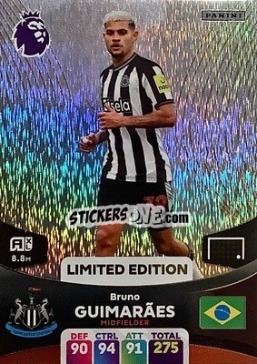 Figurina Bruno Guimarães - English Premier League 2023-2024. Adrenalyn XL - Panini