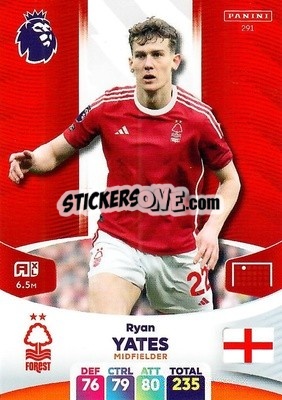 Sticker Ryan Yates - English Premier League 2023-2024. Adrenalyn XL n. 291 - Panini
