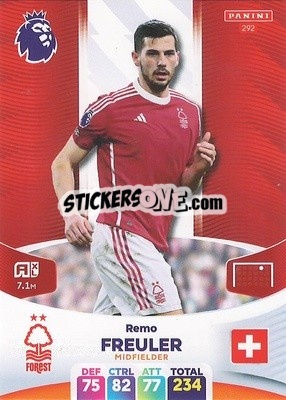 Cromo Remo Freuler - English Premier League 2023-2024. Adrenalyn XL - Panini