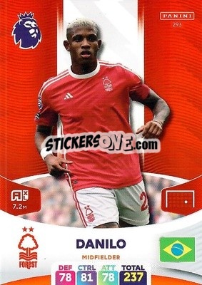 Sticker Danilo - English Premier League 2023-2024. Adrenalyn XL - Panini