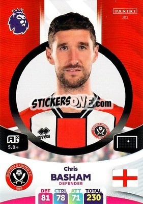 Sticker Chris Basham - English Premier League 2023-2024. Adrenalyn XL n. 301 - Panini
