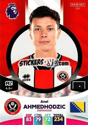 Sticker Anel Ahmedhodžić - English Premier League 2023-2024. Adrenalyn XL n. 304 - Panini