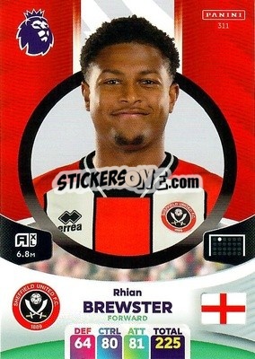Sticker Rhian Brewster - English Premier League 2023-2024. Adrenalyn XL n. 311 - Panini