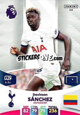 Cromo Davinson Sánchez - English Premier League 2023-2024. Adrenalyn XL - Panini