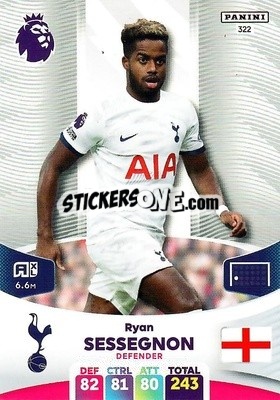 Sticker Ryan Sessegnon - English Premier League 2023-2024. Adrenalyn XL - Panini