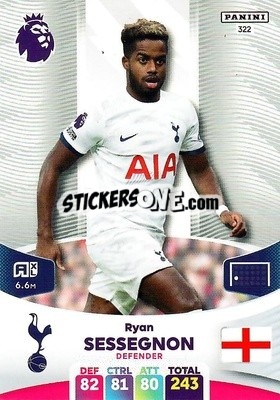 Cromo Ryan Sessegnon - English Premier League 2023-2024. Adrenalyn XL - Panini