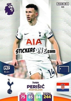 Sticker Ivan Perišić - English Premier League 2023-2024. Adrenalyn XL n. 326 - Panini