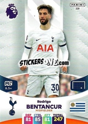 Sticker Rodrigo Bentancur - English Premier League 2023-2024. Adrenalyn XL - Panini