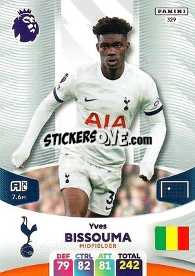 Sticker Yves Bissouma - English Premier League 2023-2024. Adrenalyn XL - Panini
