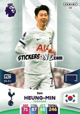 Sticker Son Heung-min - English Premier League 2023-2024. Adrenalyn XL n. 330 - Panini