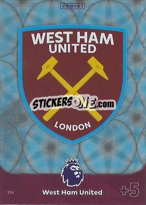 Sticker Club Crest West Ham United - English Premier League 2023-2024. Adrenalyn XL - Panini