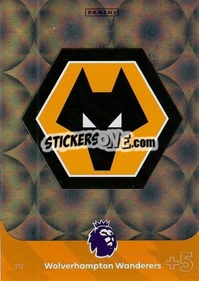Sticker Club Crest Wolverhampton Wanderers - English Premier League 2023-2024. Adrenalyn XL n. 352 - Panini