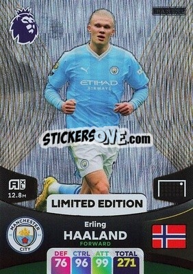 Figurina Erling Haaland - English Premier League 2023-2024. Adrenalyn XL - Panini