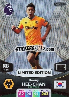Sticker Hwang Hee-Chan - English Premier League 2023-2024. Adrenalyn XL n. LE-HHC - Panini