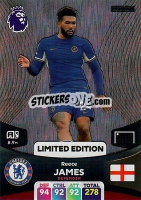 Sticker Reece James - English Premier League 2023-2024. Adrenalyn XL n. LE-RJ - Panini