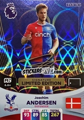 Sticker Joachim Andersen - English Premier League 2023-2024. Adrenalyn XL n. LES-JAN - Panini
