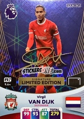 Sticker Virgil van Dijk - English Premier League 2023-2024. Adrenalyn XL n. LES-VVD - Panini