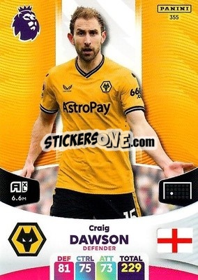 Sticker Craig Dawson - English Premier League 2023-2024. Adrenalyn XL n. 355 - Panini