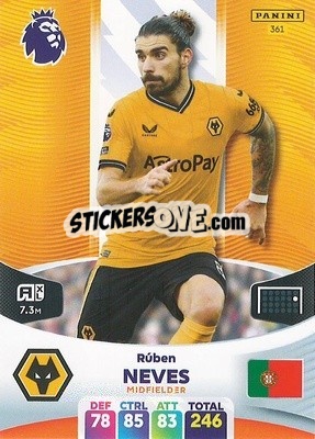 Sticker Rúben Neves - English Premier League 2023-2024. Adrenalyn XL - Panini