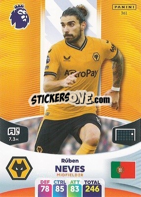 Cromo Rúben Neves - English Premier League 2023-2024. Adrenalyn XL - Panini