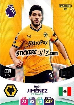 Sticker Raul Jiménez - English Premier League 2023-2024. Adrenalyn XL - Panini