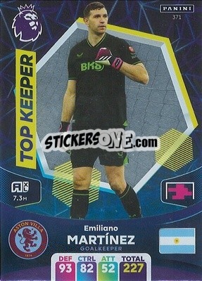 Sticker Emiliano Martínez - English Premier League 2023-2024. Adrenalyn XL n. 371 - Panini