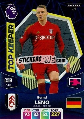 Cromo Bernd Leno - English Premier League 2023-2024. Adrenalyn XL - Panini