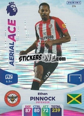Sticker Ethan Pinnock - English Premier League 2023-2024. Adrenalyn XL n. 376 - Panini