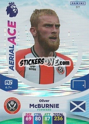 Sticker Oli McBurnie - English Premier League 2023-2024. Adrenalyn XL n. 377 - Panini