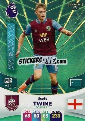 Sticker Scott Twine - English Premier League 2023-2024. Adrenalyn XL n. 379 - Panini