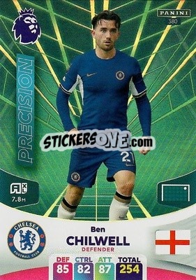 Sticker Ben Chilwell - English Premier League 2023-2024. Adrenalyn XL n. 380 - Panini