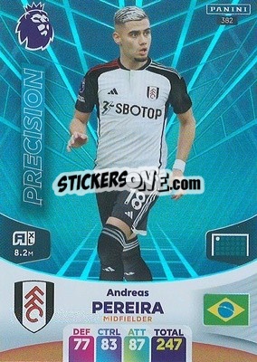 Figurina Andreas Pereira - English Premier League 2023-2024. Adrenalyn XL - Panini