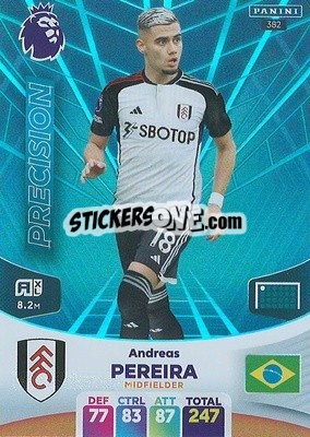 Sticker Andreas Pereira - English Premier League 2023-2024. Adrenalyn XL n. 382 - Panini