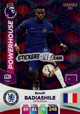 Sticker Benoît Badiashile - English Premier League 2023-2024. Adrenalyn XL n. 391 - Panini