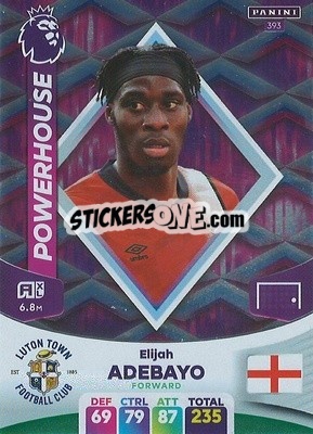Sticker Elijah Adebayo - English Premier League 2023-2024. Adrenalyn XL n. 393 - Panini