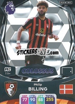 Sticker Philip Billing - English Premier League 2023-2024. Adrenalyn XL n. 397 - Panini