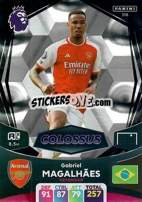 Sticker Gabriel Magalhães - English Premier League 2023-2024. Adrenalyn XL n. 398 - Panini