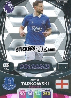 Sticker James Tarkowski - English Premier League 2023-2024. Adrenalyn XL n. 400 - Panini